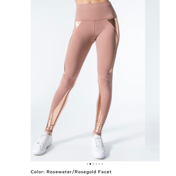 rose gold yoga pants